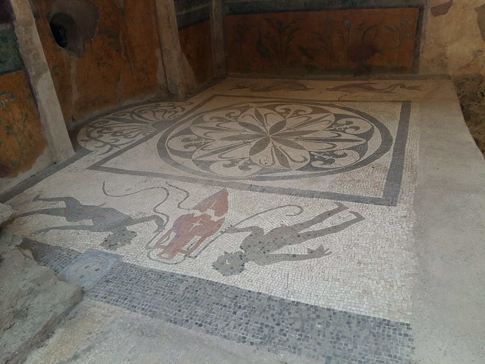 Mosaico agli scavi di Pompei