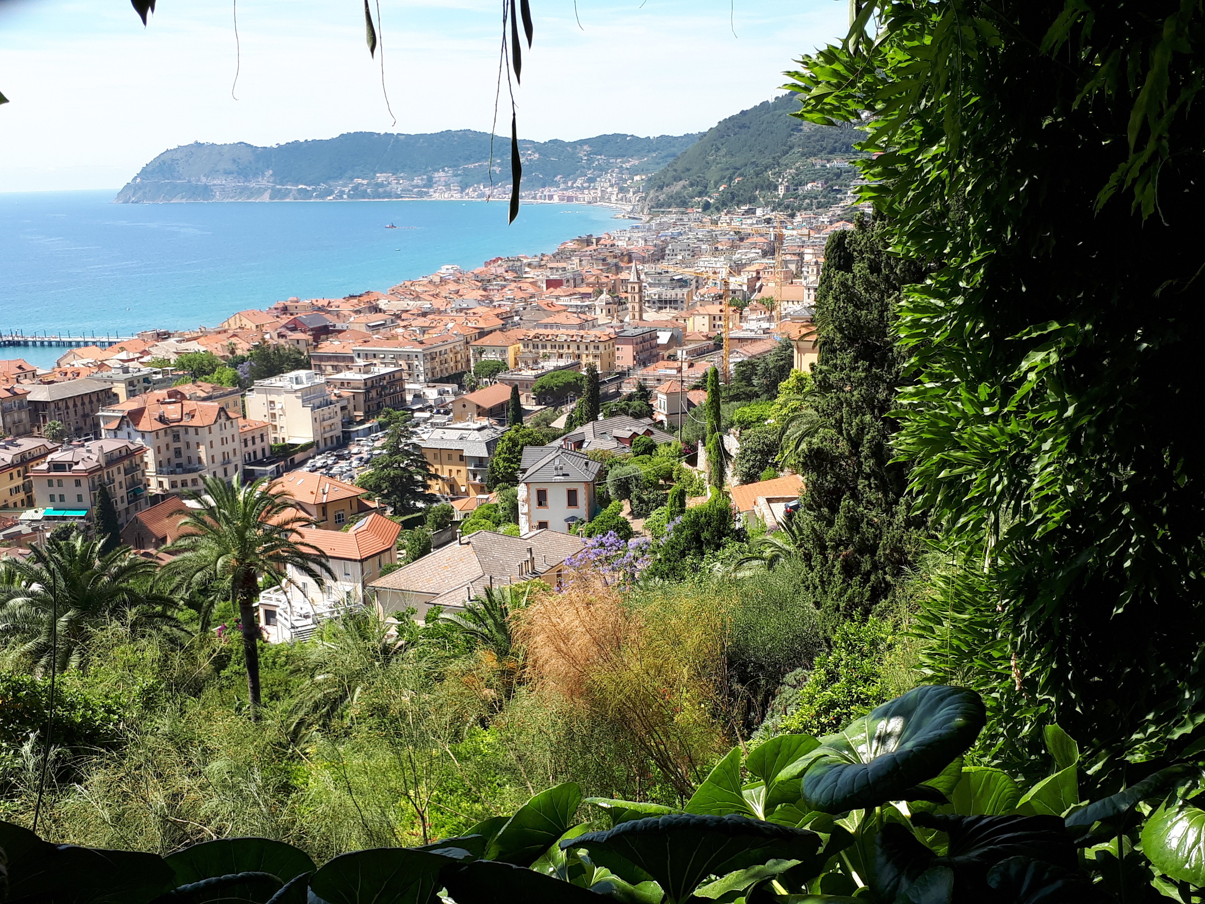 Vista da Villa della Pergola, Alassio 