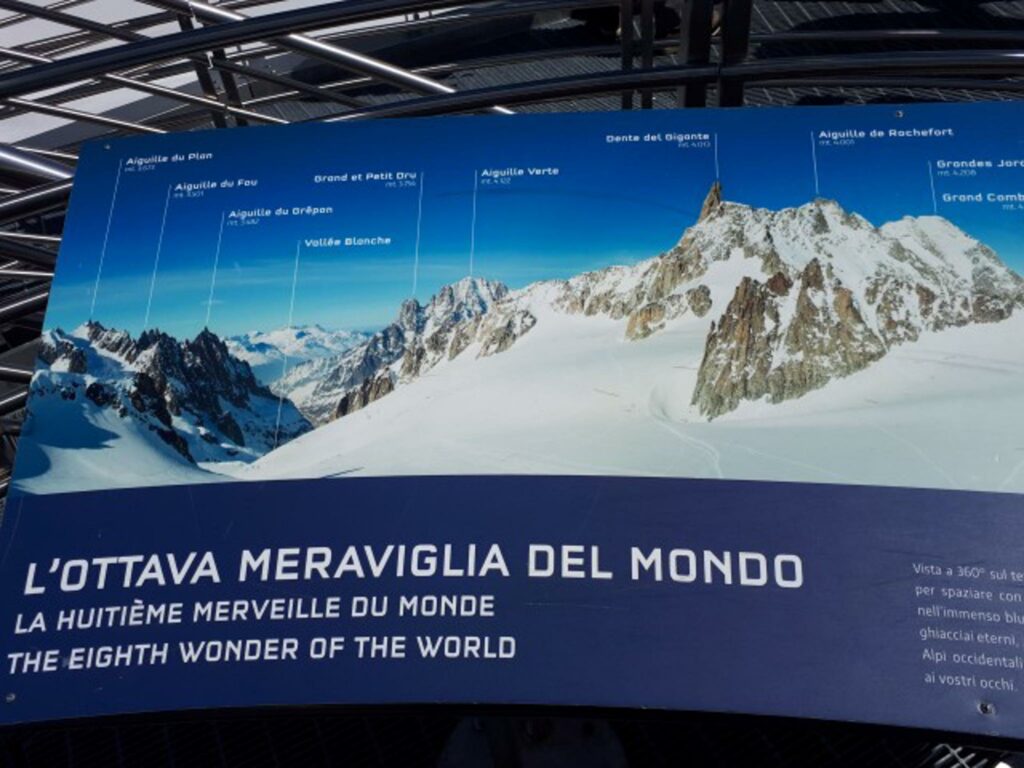 L'arrivo della Skyway del Monte Bianco