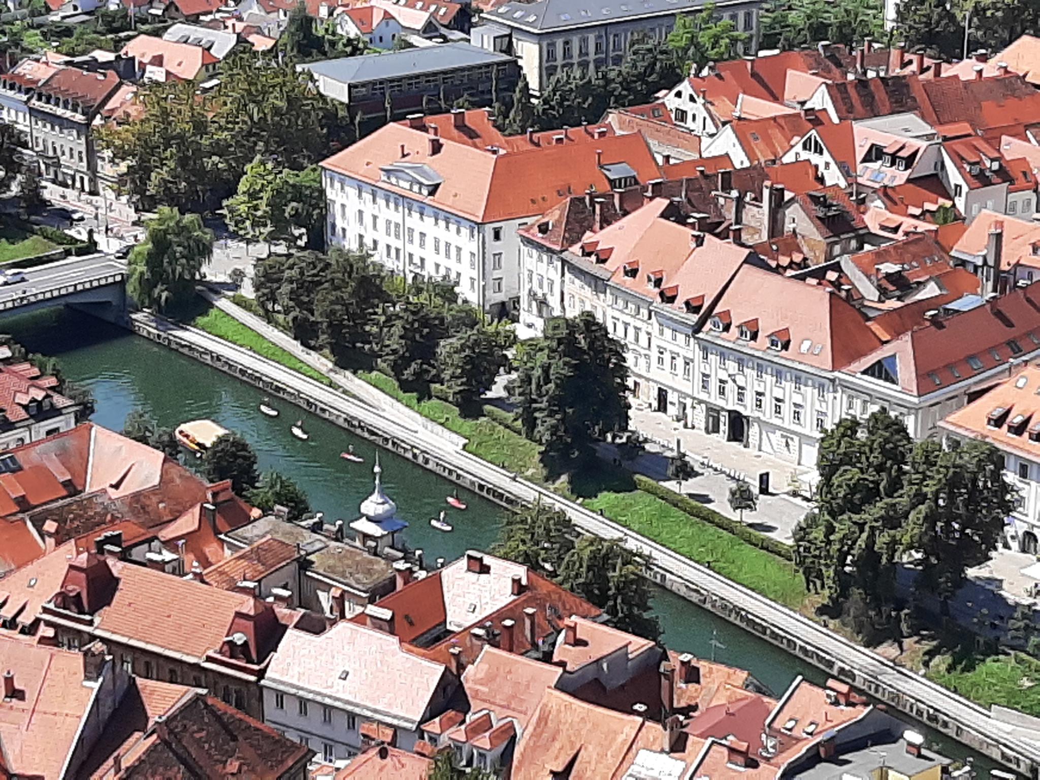 Vista su Lubiana dalla Torre del Castello