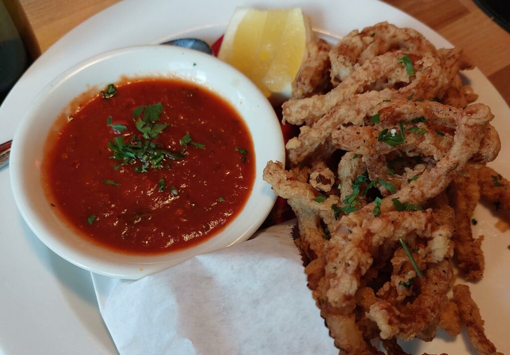 Calamari fritti al Nonna Dora's, Manhattan