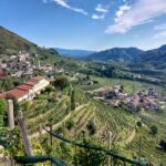 Le colline del Conegliano Valdobbiadene Prosecco DOCG: scorcio sui vigneti "eroici"