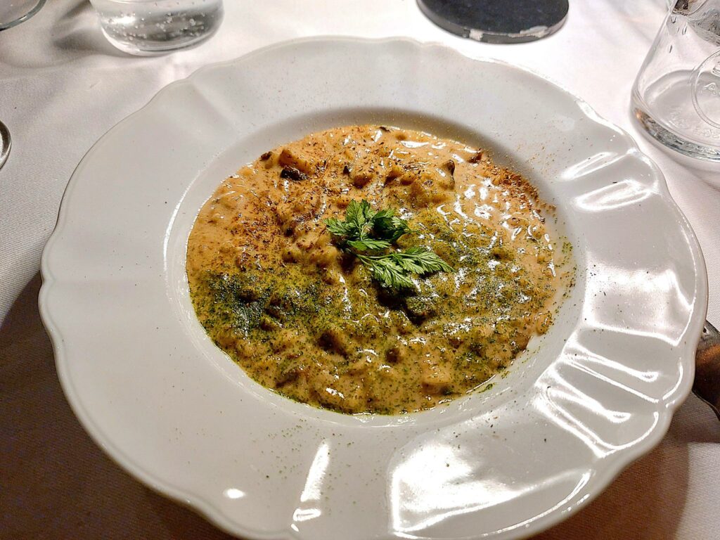 Il favoloso risotto con i funghi porcini de "La Bettolina"