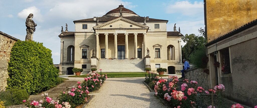 L'ingresso a Villa La Rotonda