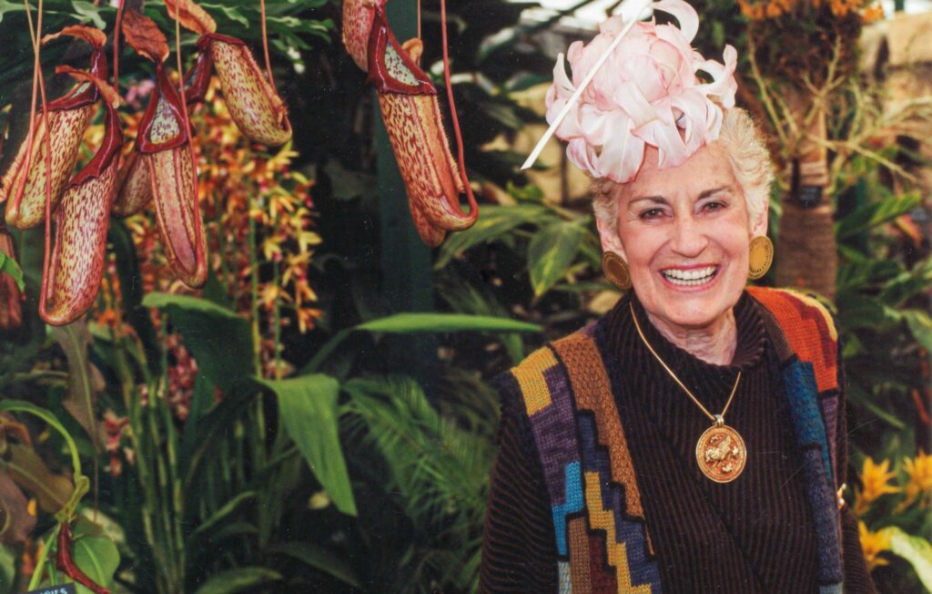 Lady Walton al Chelsea Flower Show nel 2000