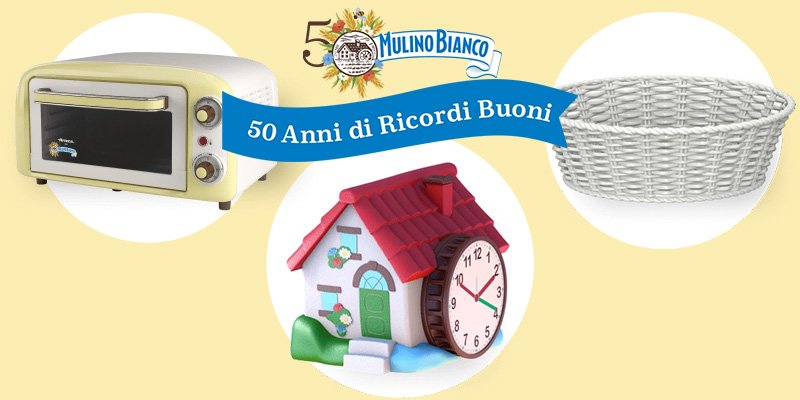 I premi del concorso "50 Anni di Ricordi Buoni" di Mulino Bianco